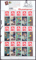 Belgie - 2001 -  ** 1 Vel - Kuifje - TinTin  ** De 7 Kristallen Bollen - Personalisierte Briefmarken