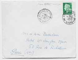 CHEFFER 30C ROULETTE LETTRE AMBULANT PARIS AUX PYRENEES 24.8.1969 B - 1967-1970 Marianne (Cheffer)