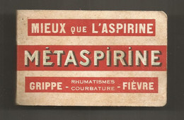 Publicité , Carnet ,METASPIRINE , Mieux Que L'aspirine ,3 Scans , Frais Fr 2.25 € - Publicidad