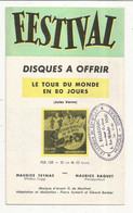 Disques à Offrir , FESTIVAL , 8 Pages ,1957 , 3 Scans, Frais Fr 1.85 E - Other & Unclassified