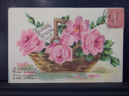 321 . SOUHAITS SINCERES  .  OH . CORBEILLE FLEURIE FLEURS .  1906 - Flowers