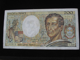 200 Deux Cents Francs MONTESQUIEU  1987  **** EN ACHAT IMMEDIAT **** - 200 F 1981-1994 ''Montesquieu''