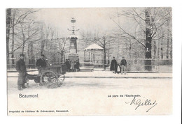 Beaumont Le Parc Et L'esplanade Charette Chariot De Chien éditeur : G Crèvecoeur 1901 - Beaumont