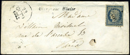 Lettre N° 4, 25c Bleu S/L Obl PC 868 Cirey S/Blaise (50) + CàD Type Dateur A 22 Oct 52 + Cursive De Cirey S/Blaise, TB,  - Other & Unclassified