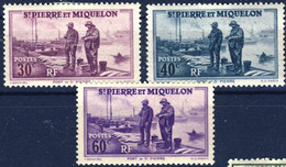 175 + 196+ 198  PORT ST PIERRE NEUFS  ANNEE 1939 - Unused Stamps