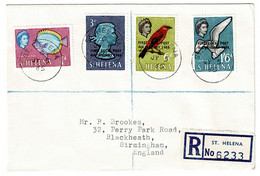 Ref 1540 -  1965 Registered Cover - St Helena 2s4d Rate To Birmingham UK - Sainte-Hélène