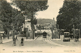 Paris * 16ème * Le Bois De Boulogne * La Porte Et Pont De Suresnes * Automobile Voiture Ancienne - District 16