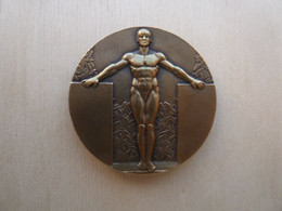 DA-099 Médaille Bronze (gravé Sur La Tranche) Signée F.Fraisse Offerte Par Le Ministre De L'Education Physique - Leichtathletik