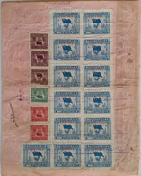 CHINE - CHINA - SUPERBE Document Avec 13 Timbres Fiscaux De 67800 YUANS - 2 Photos Recto-verso - Brieven En Documenten