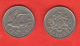 Barbados 10 Cents 1992 - Barbades