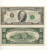 USA   10 Dollars    P482     Series 1988 A   ( Hamilton + U.S. Treasury At Back )   UNC - Billetes De La Reserva Federal (1928-...)