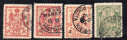 208BIG2 - POLONIA , Quattro Valori Usati - Used Stamps