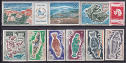 TAAF - ANNEE COMPLETE 1971 AVEC POSTE AERIENNE - YVERT N° 34/39 + PA 23/26A** MNH - COTE = 261 EUR. - Volledig Jaar