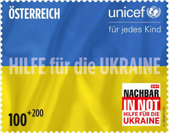 Austria - 2022 - Together For Peace - UNICEF Aid To Ukraine - Mint Stamp With Charity Surcharge - 2021-... Unused Stamps