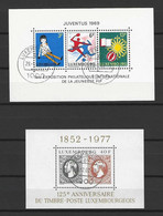 Luxemburg - Juventus 1969 / Block 8 + 125 Jahre Lux. Briefmarken / Block 10 Von 1977 - Sauber Gestempelt - Blocks & Sheetlets & Panes