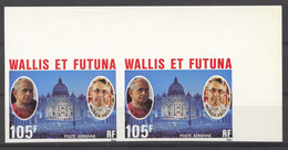 Wallis And Futuna, 1979, Pope Paul VI And Pope John Paul I, St Peter, Imperforated Pair, MNH, Michel 327 - Otros & Sin Clasificación