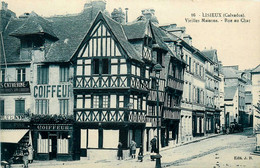 Lisieux * La Rue Au Char Et Les Vieilles Maisons * Coiffeur * épicerie CATHERINE - Lisieux