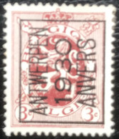België - Belgique - C8/27 - MH - 1930 - Michel 255VI - Heraldieke Leeuw - Tipo 1922-31 (Houyoux)