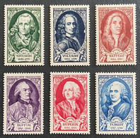 FRA0853-58MNH - Célébrités Du XVIIIème Siècle - Complete Set Of 6 MNH Stamps W/o Gum - 1949 - France YT 853-858 - Neufs