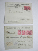 1912/13 , 2 Firmenbriefe Aus Kairo - 1915-1921 Protectorat Britannique