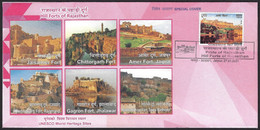 India 2021 Hill Fort Of Rajasthan - Unesco World Heritage Sites, Cover (**) Inde Indien - Briefe U. Dokumente