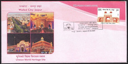 India 2021, Walled City-Jaipur - Unesco World Heritage Site,Architecture  Cover (**) Inde Indien - Cartas & Documentos