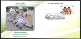 India 2021, Makrana Marble - Geographical Indication Application  Cover (**) Inde Indien - Covers & Documents