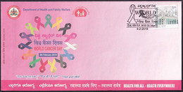 India 2019, AIDS Department Of Health And Family Welfare, Cover (**) Inde Indien - Briefe U. Dokumente