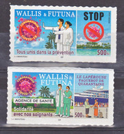 Wallis Et Futuna 930/931 COVID 19 PREVENTION Autoadhésifs 2020 Rares Neuf * * MnH Sin Charmela - Ungebraucht