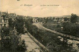 Houlgate * La Gare * Vue à Vol D'oiseau * Ligne Chemin De Fer * Villa - Houlgate