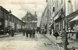 Nancy * Rue Vers L'église St Sébastien Et Le Marché * Les Halles * Commerces Magasins - Nancy