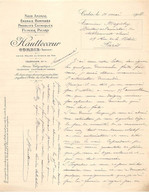Facture.AM19458.Corbie.1914.Hauttecoeur.Noir Animal.Engrais Composé.Produit Chimique.Fumier Picard - 1900 – 1949