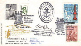 ARGENTINA - ROMPEHUIELOS A.R.A. "GENERAL SAN MARTIN" 1973 / GR202 - Cartas
