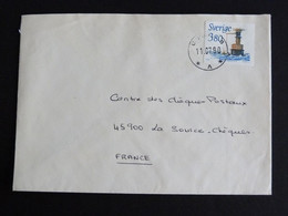 LETTRE SUEDE SWEDEN SVERIGE AVEC YT 1510 PHARE SYDOSTBROTTEN - Lettres & Documents