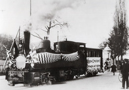 VAUD Chemin De Fer Lausanne Echallens Bercher, Train Spécial BON ENFANT à Lausanne Noël 1925 Retirage LEB - Pas Voyagé - Bercher