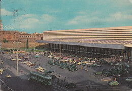 Italien - Rom - Central Station - Cars - VW Käfer - Straßenbahn - Tram - Nice Stamp 1961 - Stazione Termini