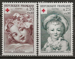 FRANCE: **, N° YT 1366 Et 1367, TB - Unused Stamps