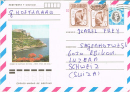 44347. Entero Postal Aereo HABANA (Cuba) 1983. Morro Santiago Cuba. MACEO - Cartas
