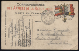 WWI Carte Franchise Militaire - Cachet Trésor Et Poste Secteur Postal 19 - 13/03/1915 (3eme Escadron) - 1. Weltkrieg 1914-1918