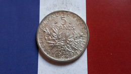 FRANCE TRES BELLE 5 FRANC 1964 ARGENT/SILVER/SILBER/ZILVER/ARGENTO/PLATA VALEUR AU POIDS 7 EUROS START 1 EURO !!! - J. 5 Franchi