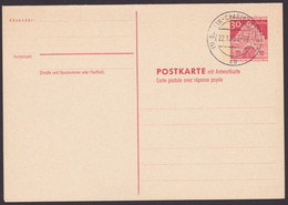 P 75, Doppelkarte, Blanko "Berlin", 22.12.67 - Postcards - Used