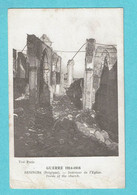 * Lo Reninge - Reninghe (West Vlaanderen) * (Visé Paris - Edition Dehaeck) Guerre 1914-1916, Intérieur église, Ruines - Lo-Reninge