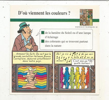 Fiche Illustrée BD,1991,Hergé Moulinsart / Casterman, TINTIN, Les Bijoux De La Castafiore, 150x150 Mm, Frais Fr 1.65e - Autres & Non Classés