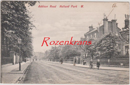 Very Rare Postcard UK Addison Road London England Holland Park Avenue - London Suburbs