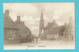 * Bikschote - Bixschoote (Langemark) * Plaatsstraat, Animée, Unique, Zeldzaam, église, Kerk, TOP, Rare - Langemark-Poelkapelle