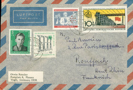 Stamp Timbre Briefmarke 1948 Deutschland Allemagne Demokratische Républik 4 Timbres Poste Aérienne Luftpost - Oblitérés