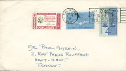 Stamp Timbre U.S.A. Etats Unis D'Amérique Californie San Diego  Timbres Oblitération 1961 Sur Enveloppe Poste Aérienne - Gebruikt