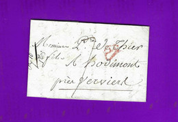 1809 LETTRE De Paris Par Boquet => De Thiers à Hodimont Par Verviers Belgique DRAPS NEGOCE COMMERCE BANQUE FINANCE - 1800 – 1899