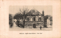 N°27012 Z -cpa Melle -église Saint Hilaire - - Melle