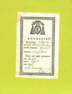 Prix Accessit Séminaire Mineur (Dijon ?) 1815 Minoris Seminarisi - Diploma's En Schoolrapporten